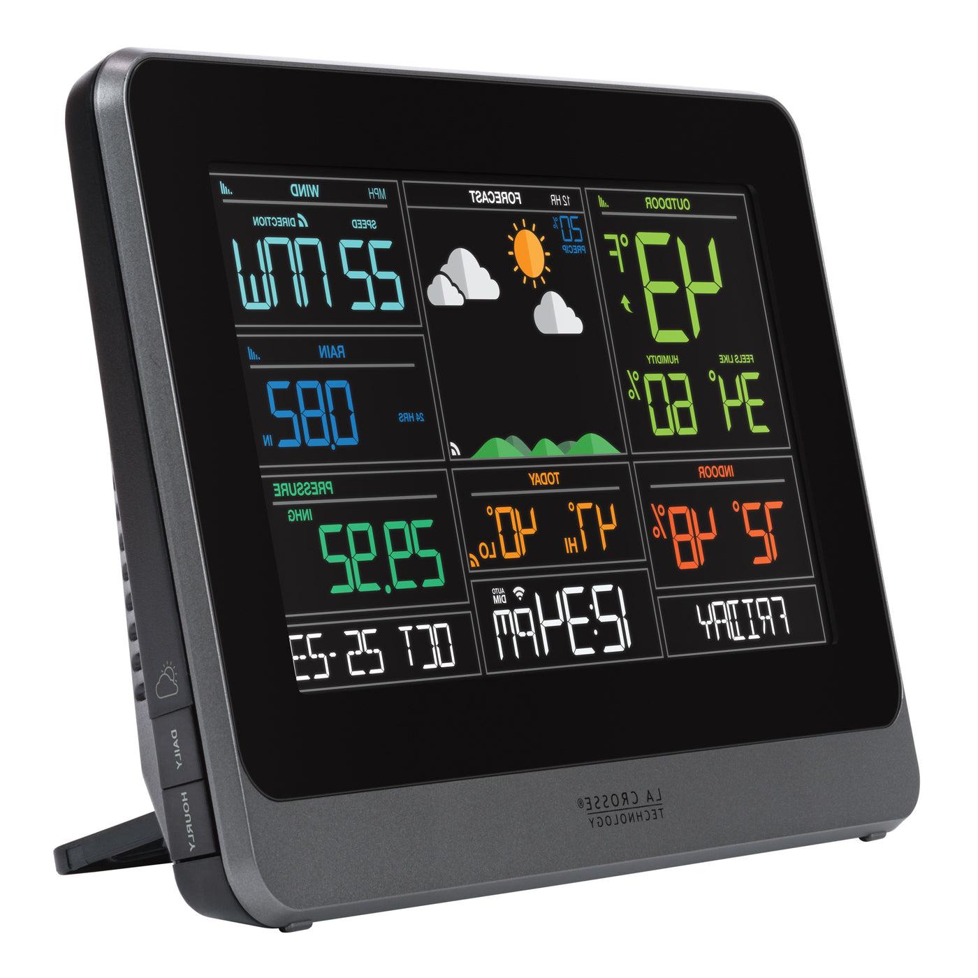 V30 WIFI Weather Station AccuWeather Display side